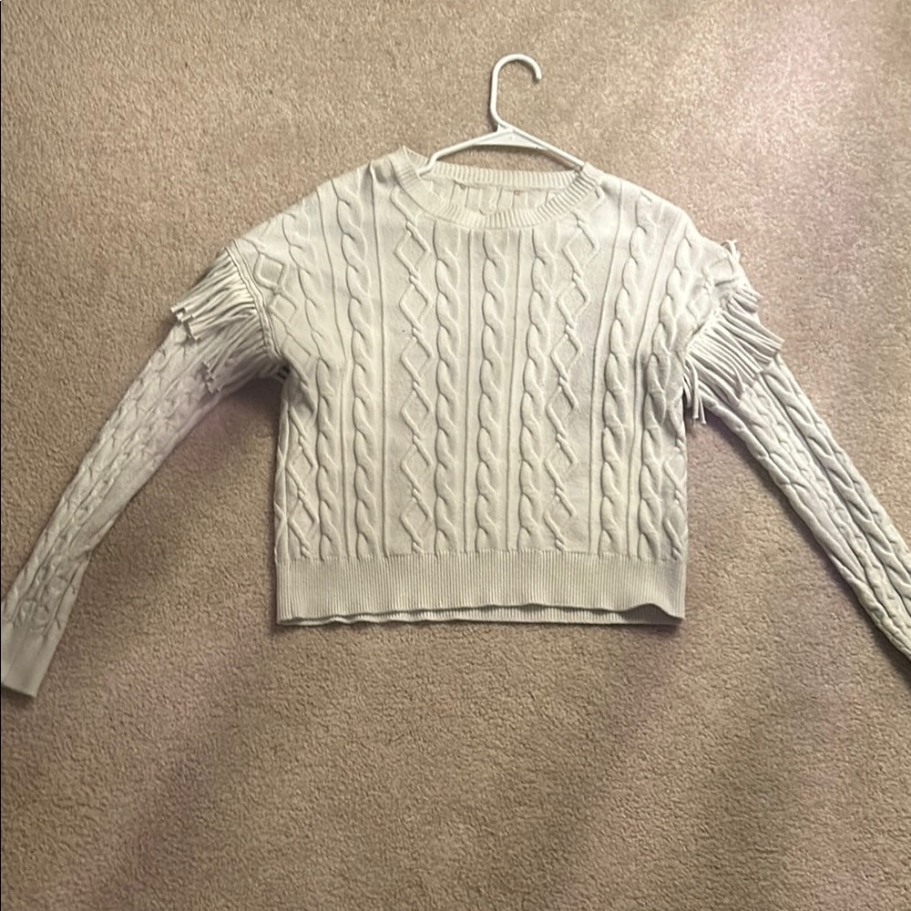Women's Cable Knit Sweater - Cream